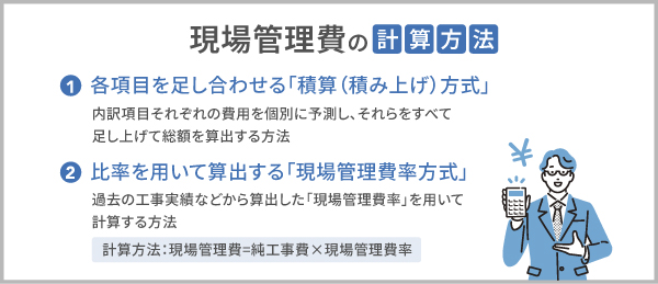 現場管理費の計算方法